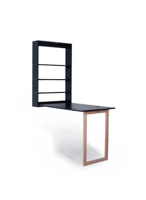 mesa retratil com prateleira preta 01